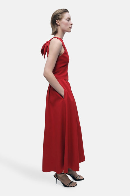 Rok (lang) Rood - Mango
