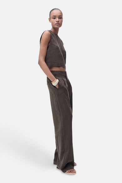 Broek Bruin - MANGO