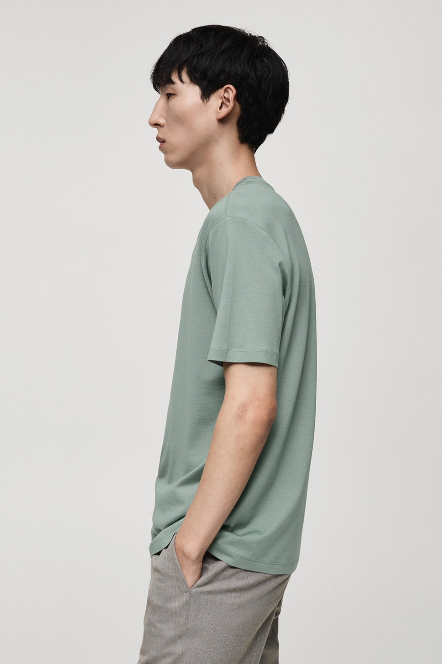 T-shirt met korte mouwen - groen - MANGO