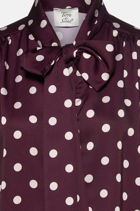 Blouse (lange mouwen) rood - Terra di Siena