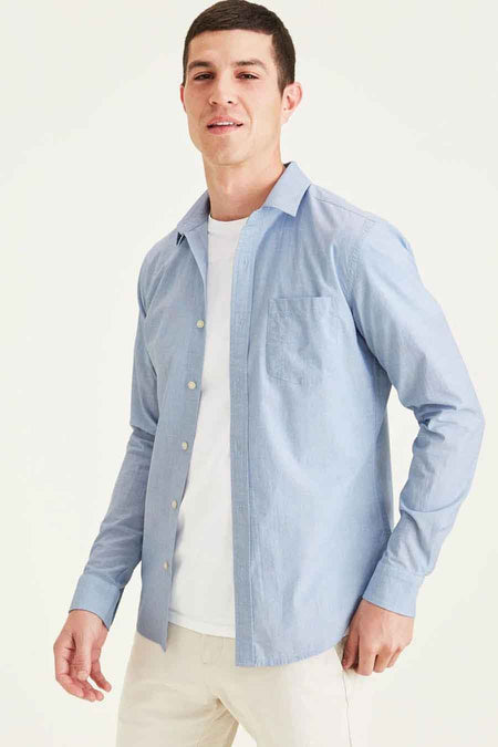 Hemd (lange mouwen) Blauw - DOCKERS