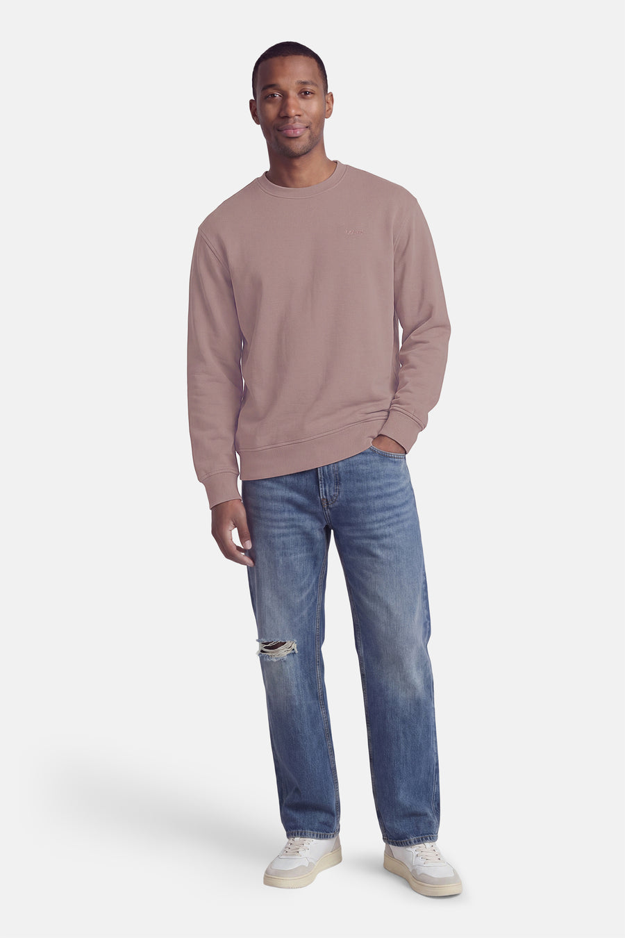 Sweater O-hals - paars