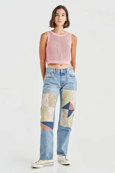 Straight jeans - light blue denim