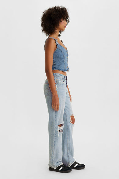 Straight jeans - light blue denim