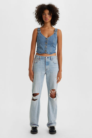 Straight jeans - light blue denim