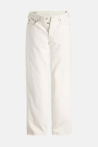 Jeans straight fit van off-white denim van Levi's®, met knoopsluiting en subtiele details.
