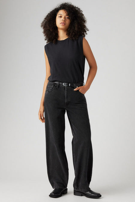 Straight jeans - dark grey denim