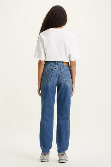 Mom jeans - mid blue denim