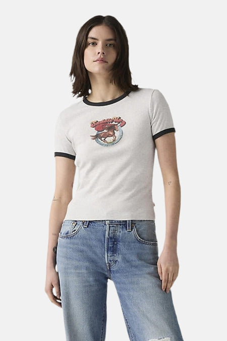 T-shirt met korte mouwen - beige