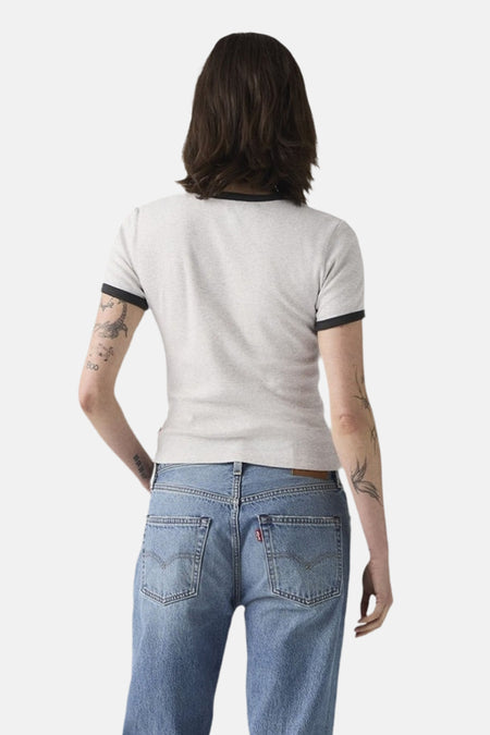 T-shirt met korte mouwen - beige