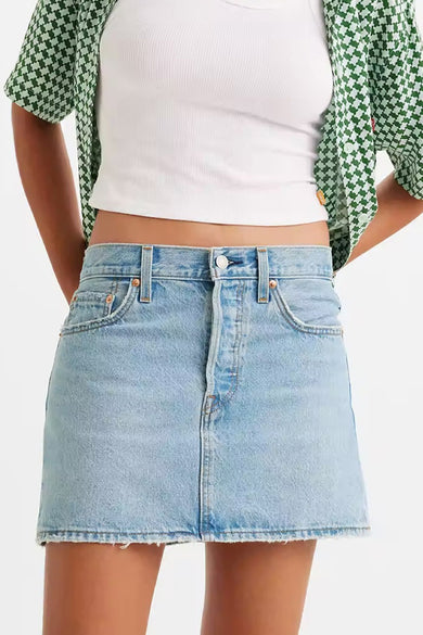 Jupe courte Light blue denim - Levi's®
