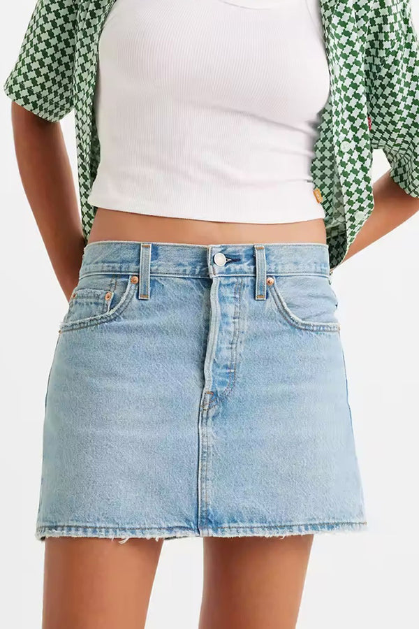 Jupe courte Light blue denim - Levi's®