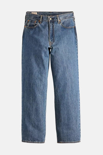 Wijde jeans van middenblauw denim van Levi's® met klassieke zakken en rechte pijpen.
