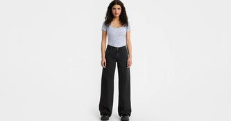 94 BAGGY WIDE - black denim