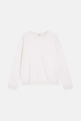 Witte sweater met lange mouwen.