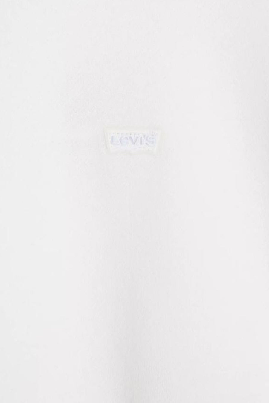 Wit kledingstuk met Levi's logo.