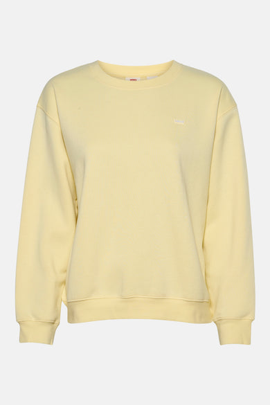Gele sweater van Levi's®, met lange mouwen en een ronde hals.