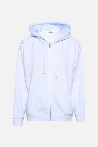 Veste bleue de Levi's®, vue par derrière avec un capuchon.