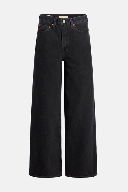 RIBCAGE WIDE - black denim