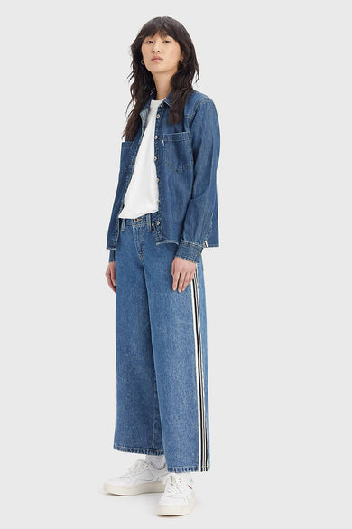 Straight jeans - mid blue denim