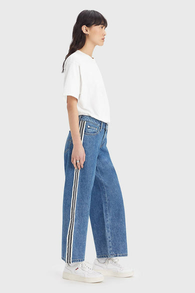 Straight jeans - mid blue denim