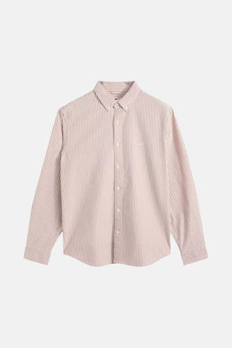 Chemise rayée rose de Levi's avec longues manches, à col et manches longues.