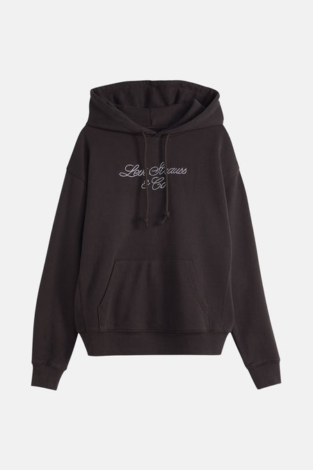 Sweater met kap - zwart