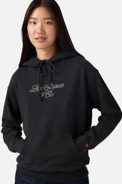 Sweater met kap - zwart