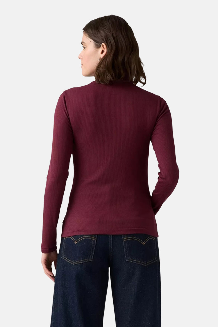 T-shirt met lange mouwen - bordeaux