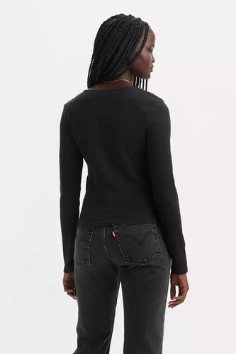 T-shirt met lange mouwen - zwart