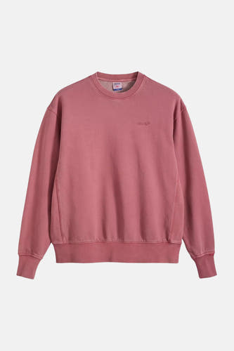 Gilet rose avec col rond de Levi's®, couleur unie et logo subtil sur la poitrine.