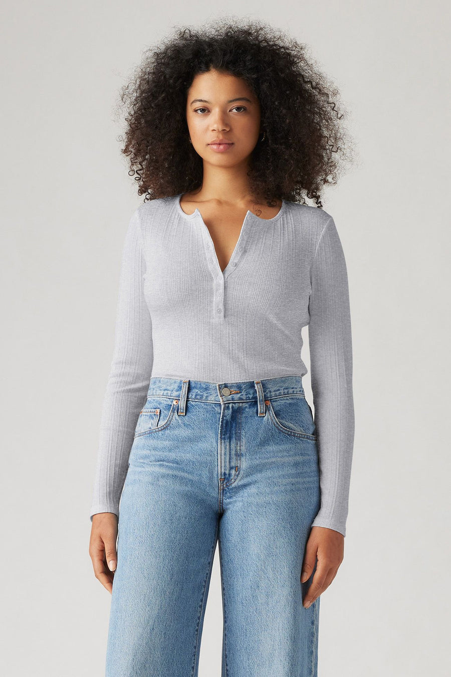 T-shirt met lange mouwen - grijs - Levi's® - 1