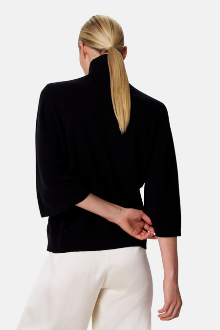 Pull à col roulant - noir