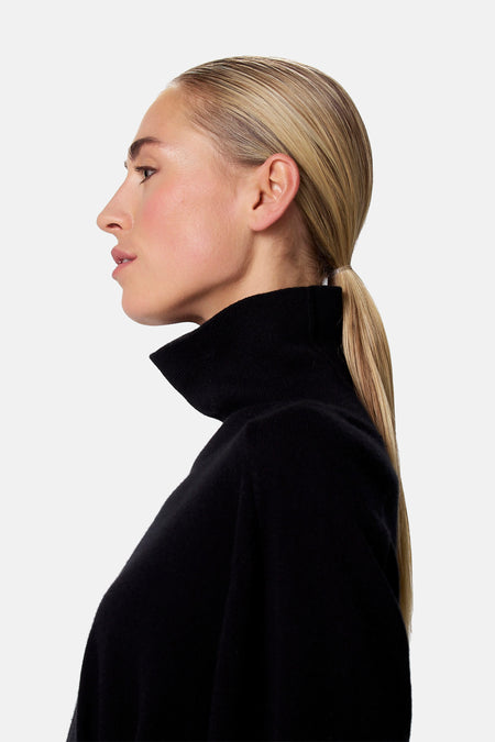 Pull à col roulant - noir