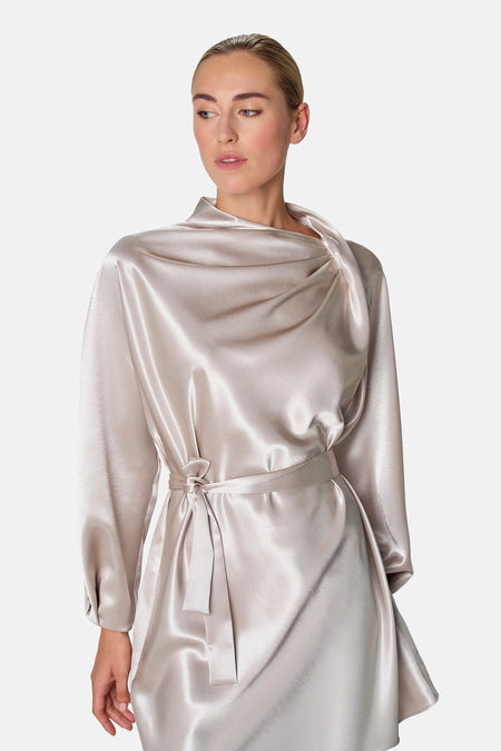 Robe à manches longues - doré