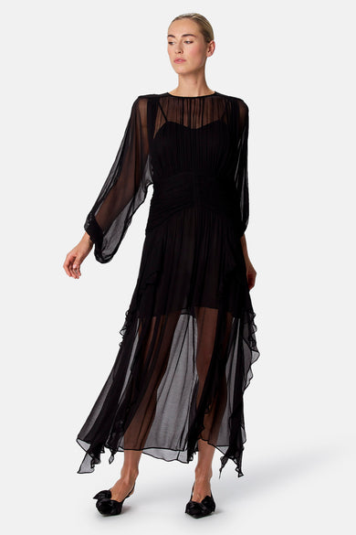 Robe à manches longues - noir