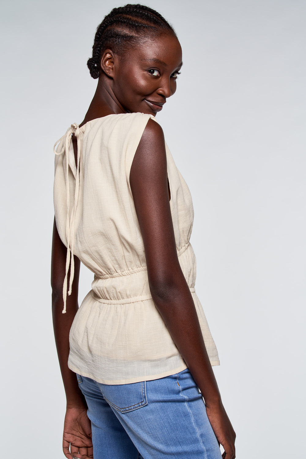 Top (zonder mouwen) Beige - Astrid Black Label