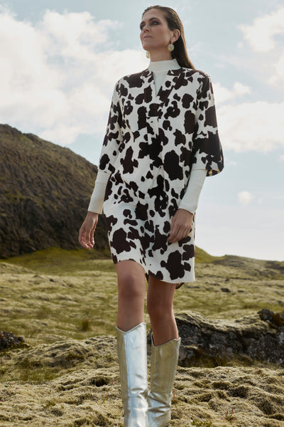 Kleedjes (korte mouwen) Bruin - Astrid Black Label