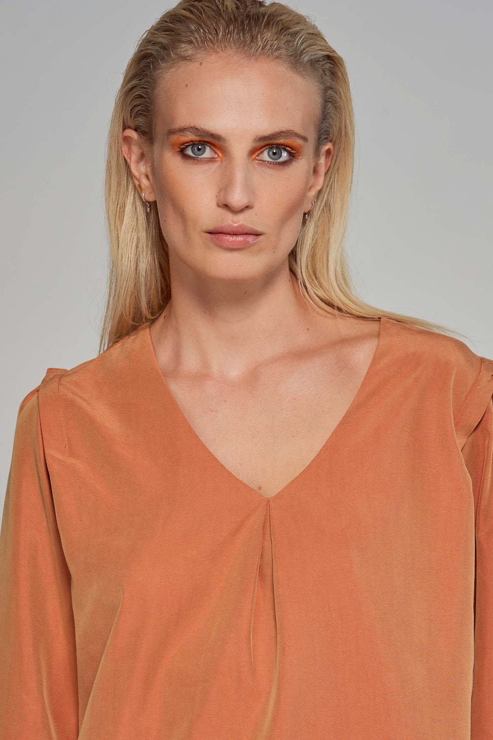 Blouse 3/4 Oranje - Astrid Black Label