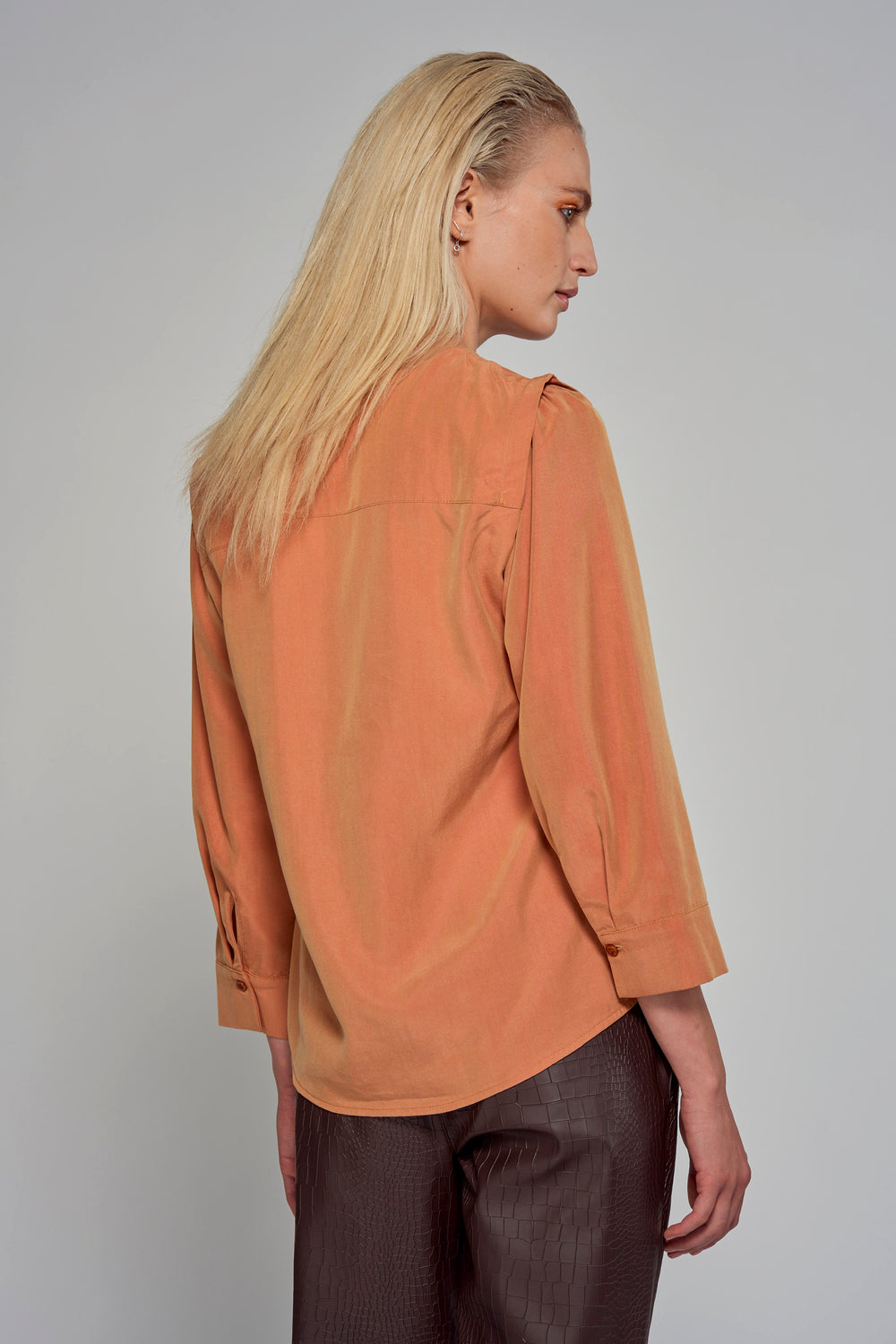 Blouse 3/4 Oranje - Astrid Black Label
