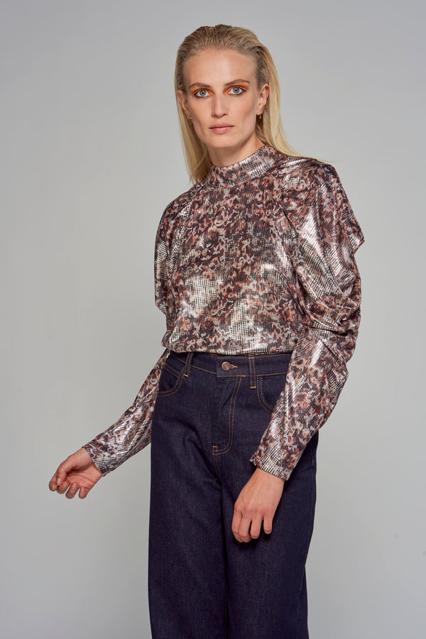 Chemisier (manches longues) Agenté - Astrid Black Label