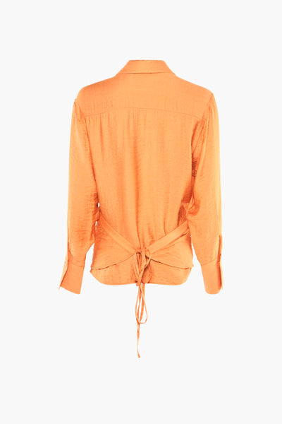 Blouse (lange mouwen) Oranje - Astrid Black Label
