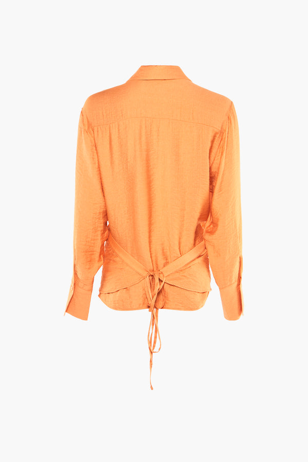Blouse (lange mouwen) Oranje - Astrid Black Label