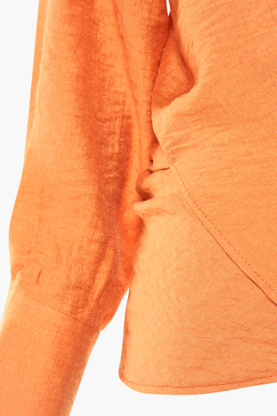 Blouse (lange mouwen) Oranje - Astrid Black Label
