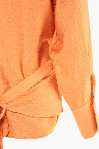 Blouse (lange mouwen) Oranje - Astrid Black Label