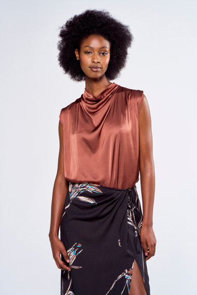 Blouse - bruin