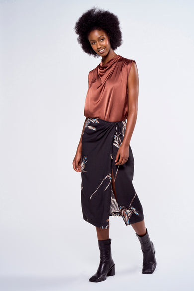 Blouse - bruin