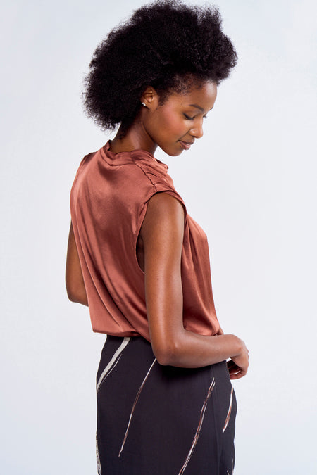 Blouse - bruin