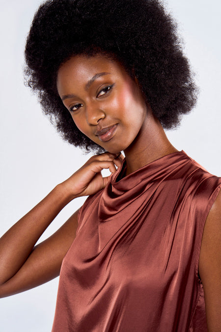 Blouse - bruin