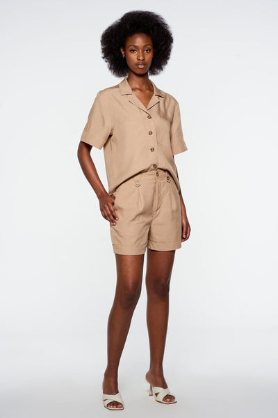 Chemisier (manches courtes) Beige - Astrid Black Label